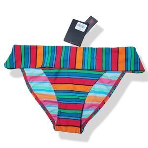 Striped Bikini Bottoms sz M NWT